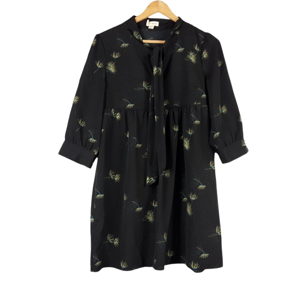 Anthropologie Pins and Needles Black Dress Dandelion Size Small
